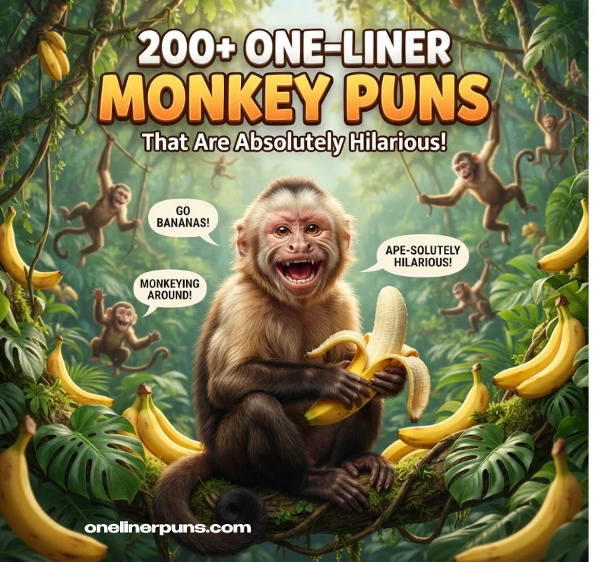 200+ One-Liner Monkey Puns That Are Absolutely Hilarious