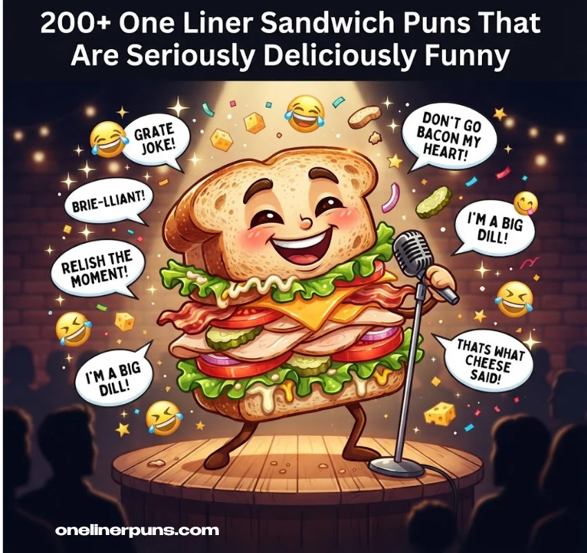 200+ One Liner Sandwich Puns That Are Seriously Deliciously Funny
