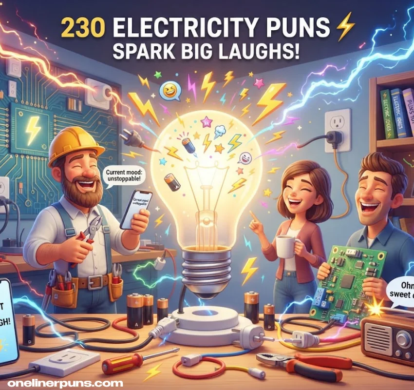 230 Hilarious One-Liner Electricity Puns That Will Spark Big Laughs