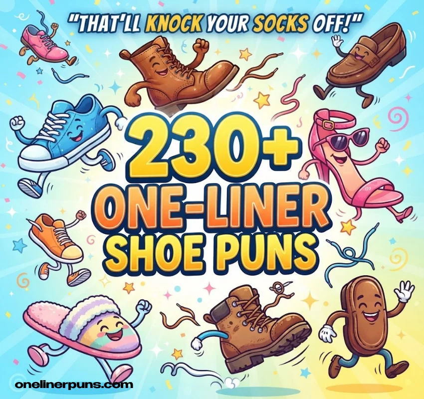 230+ Hilarious One-Liner Shoe Puns for Every Sole