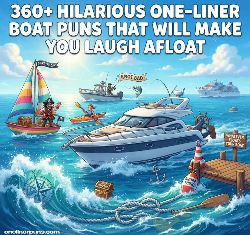 360+ Hilarious One-Liner Boat Puns That Will Make You Laugh Afloat