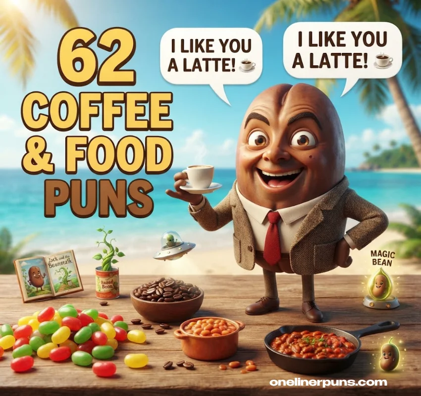 62 Coffee, Food & Pop-Culture Bean Puns