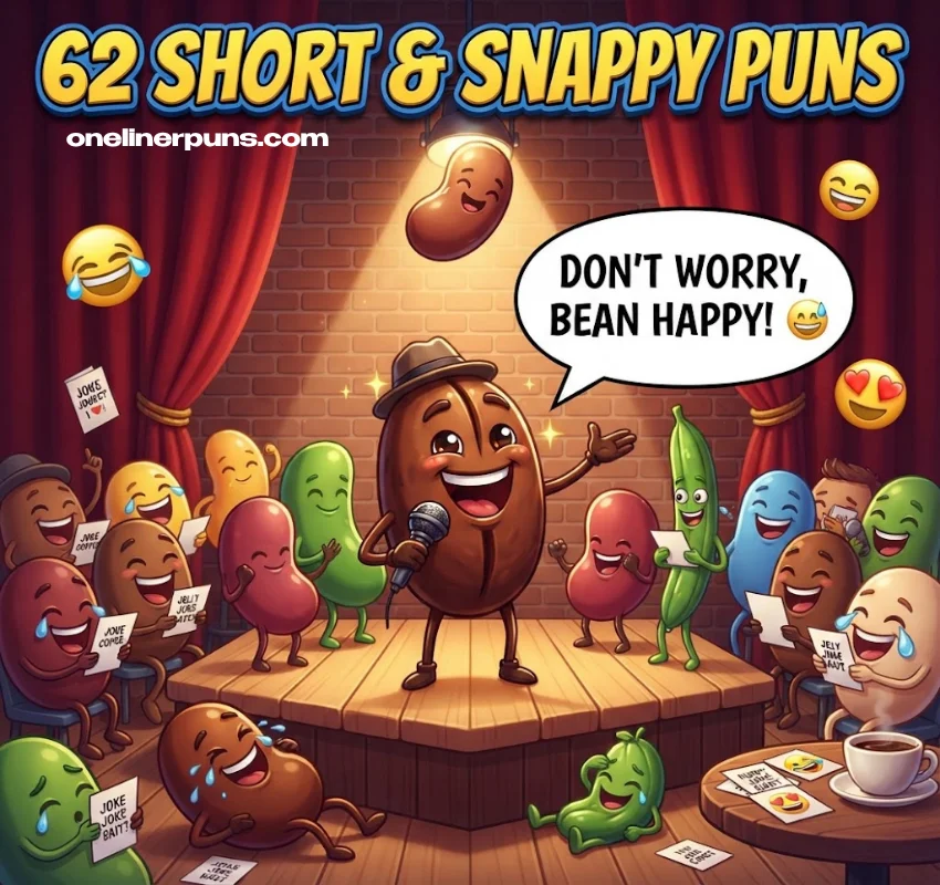 62 Short & Snappy One-Liner Bean Puns