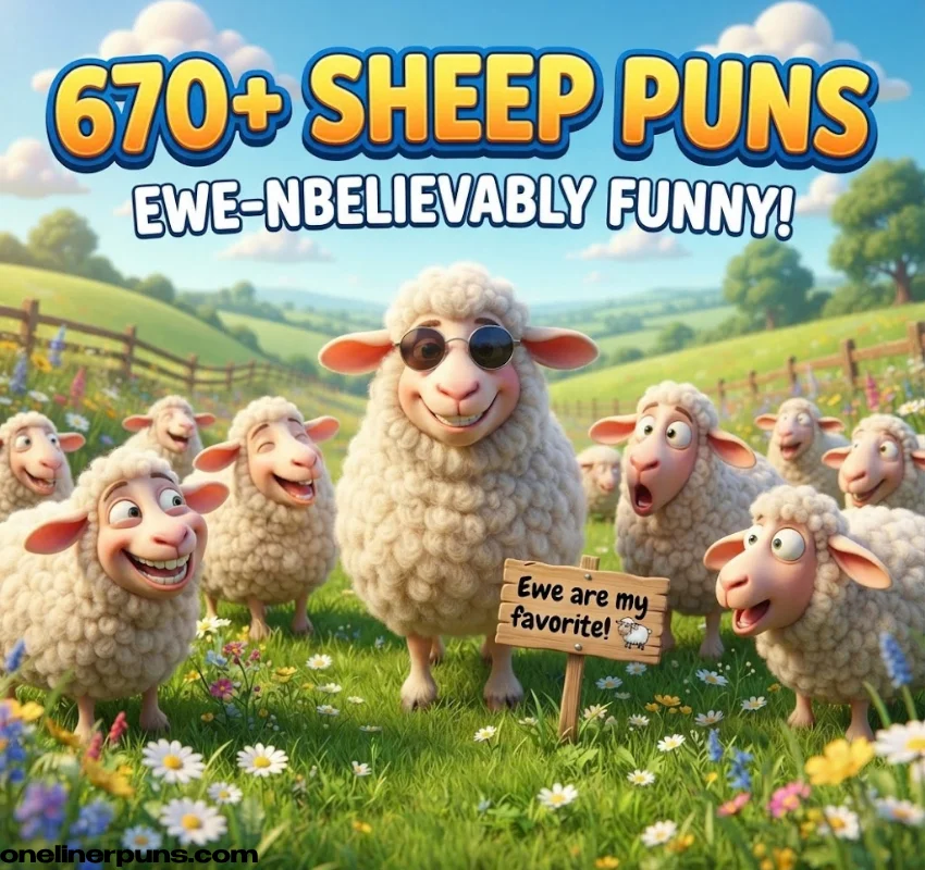670+ Hilarious One-Liner Sheep Puns That Are Ewe-Nbelievably Funny