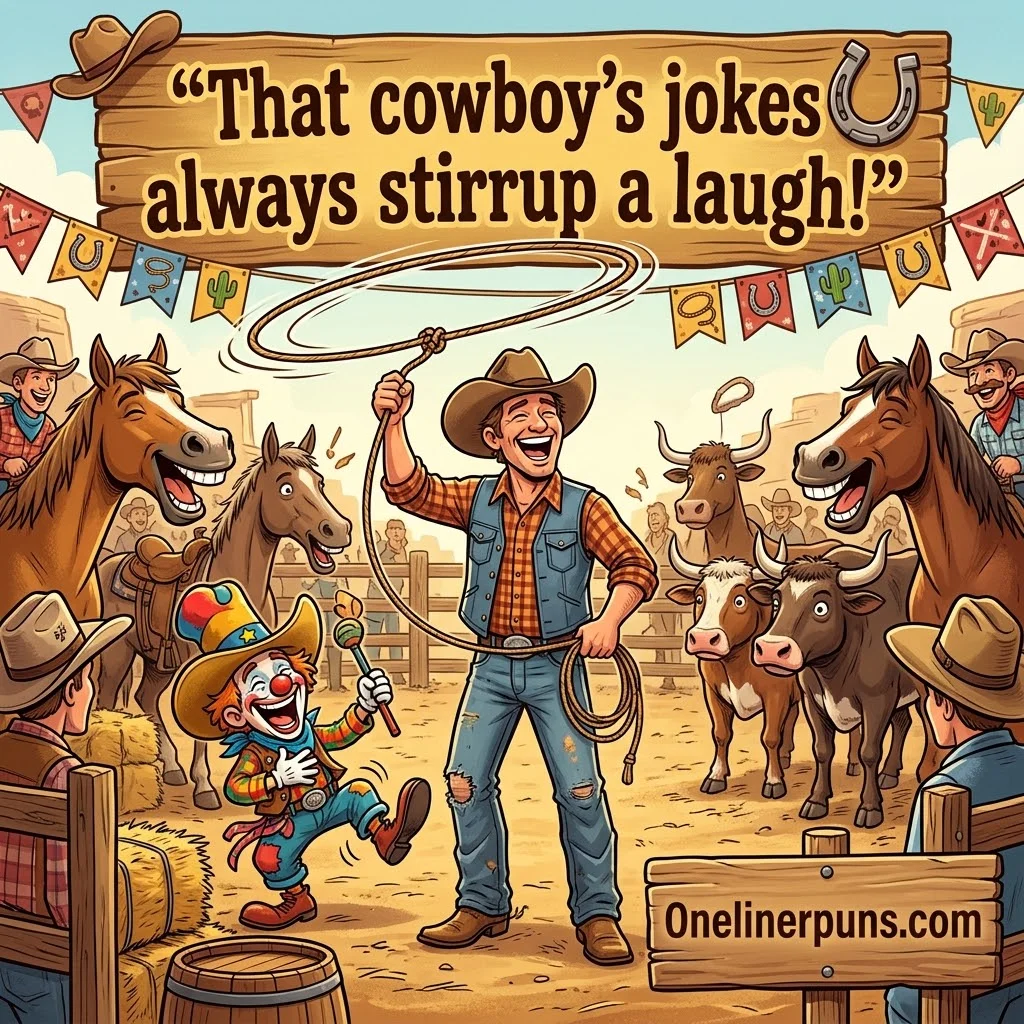 Best One-Liner Cowboy Puns ๐ค
