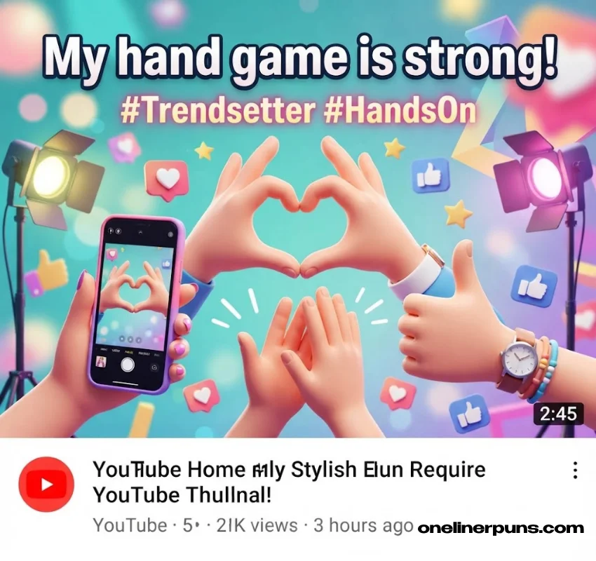 Best One-Liner Hand Puns for Instagram & Social Media