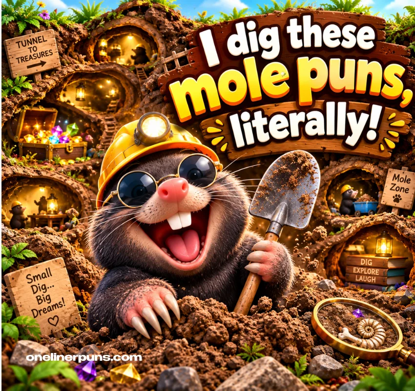 Best One-Liner Mole Puns 🕳️