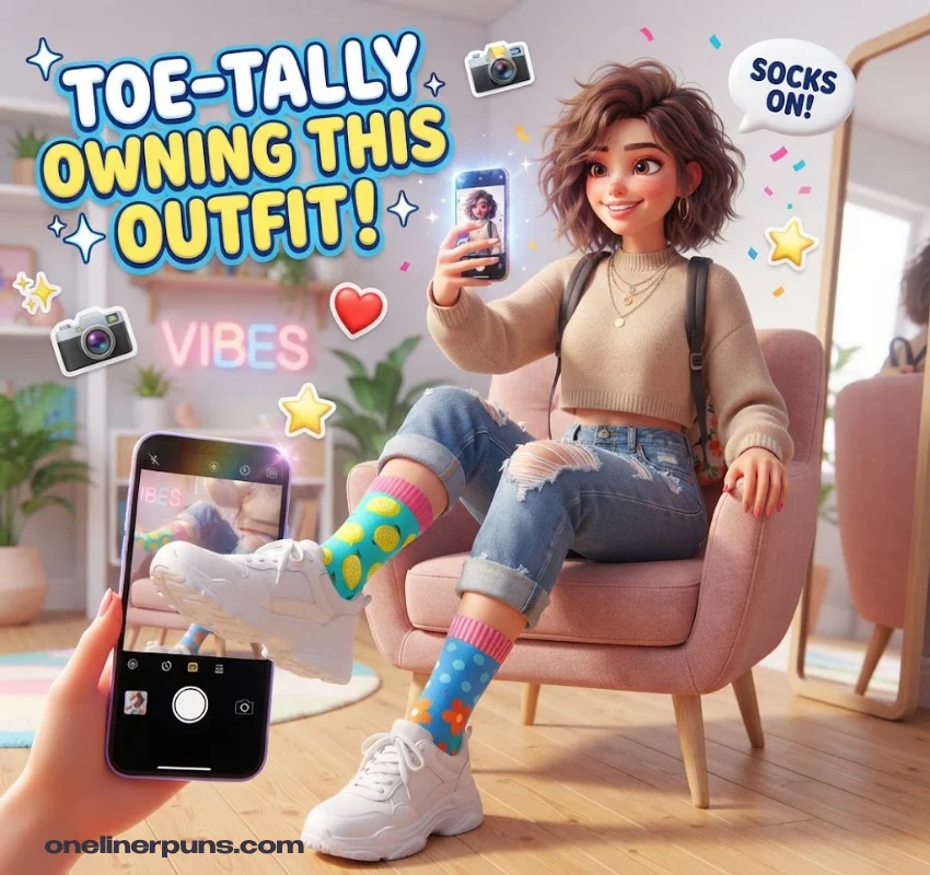 Best One-Liner Sock Puns for Instagram Captions