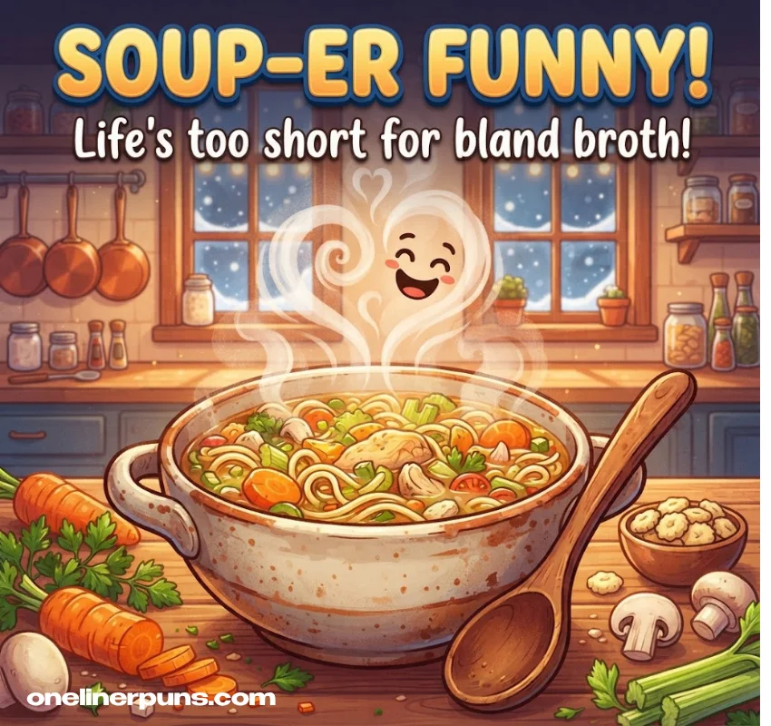 Best One-Liner Soup Puns to Warm Your Heart