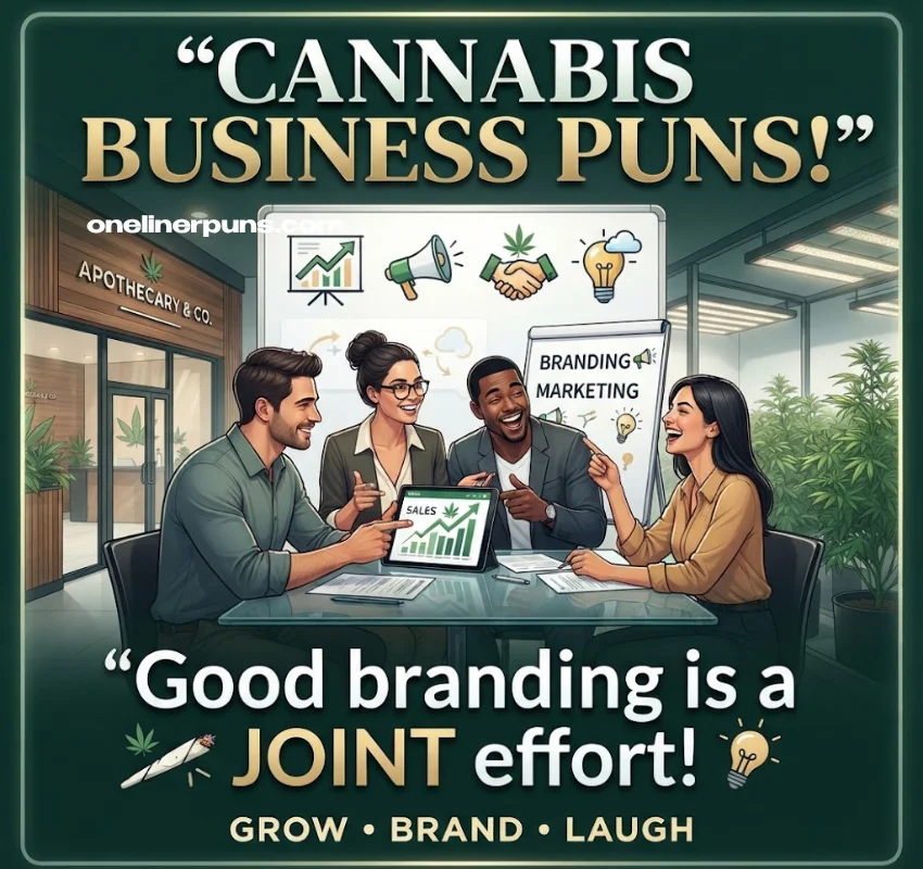 Business, Brand & Marketing Puns Cannabis puns