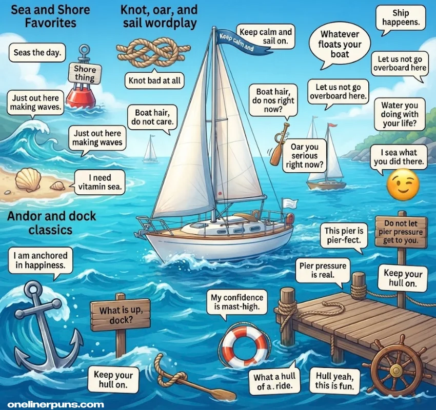 Classic One-Liner Boat Puns Everyone Loves