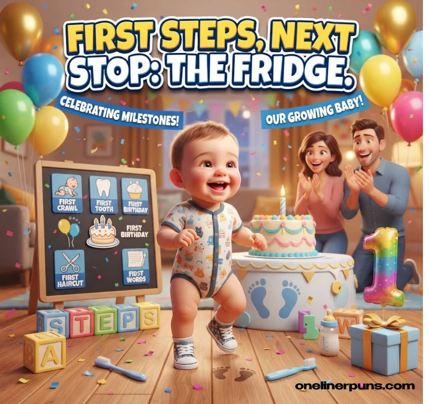 Clever One-Liner Baby Puns for Milestones