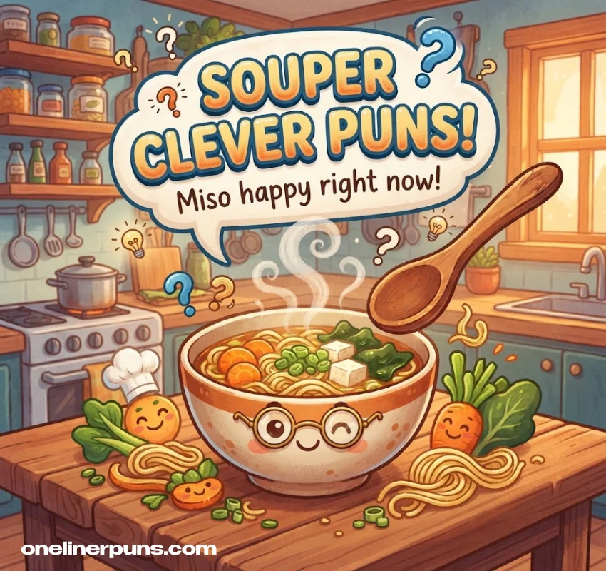 Clever & Witty Soup One-Liner Puns