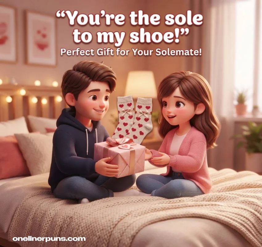 Cute Sock Love Puns & Gift-Tag One-Liners