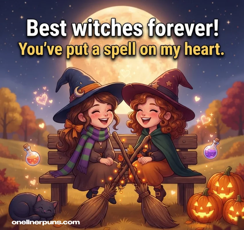 Cute Witch Puns for Love and Friends