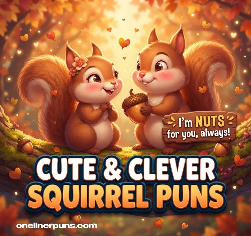 Cute and Clever Squirrel One-Liners