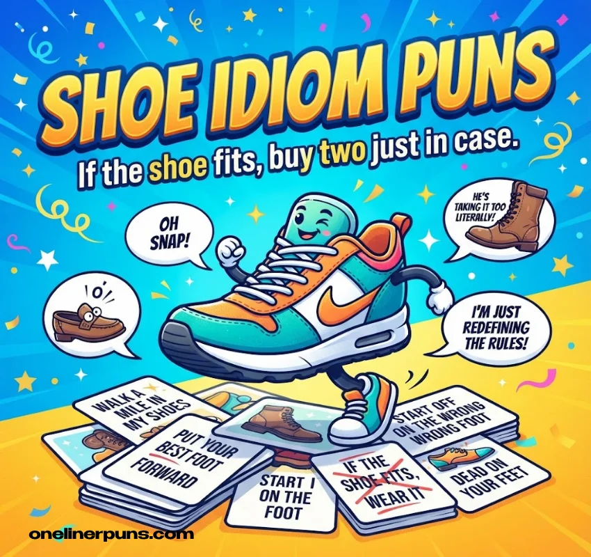 Famous Idioms & Sayings Turned Into Shoe One-Liners