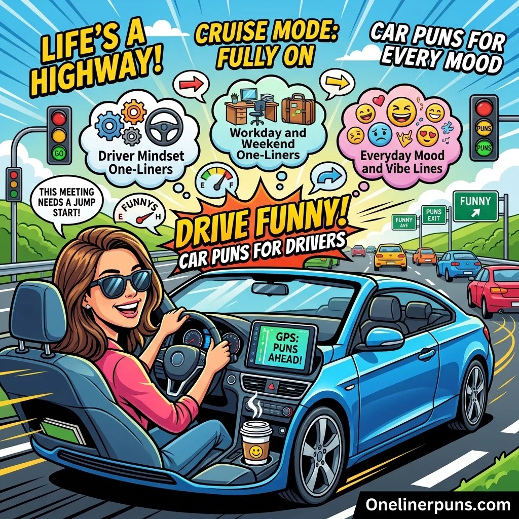Funny One-Liner Car Puns Everyone Will Love