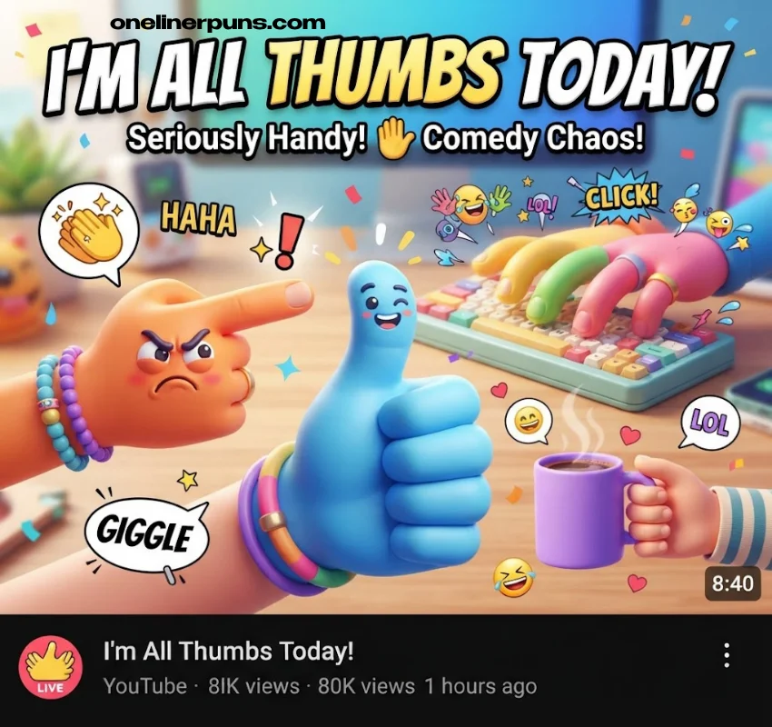 Funny One-Liner Hand Puns Everyone Will Love