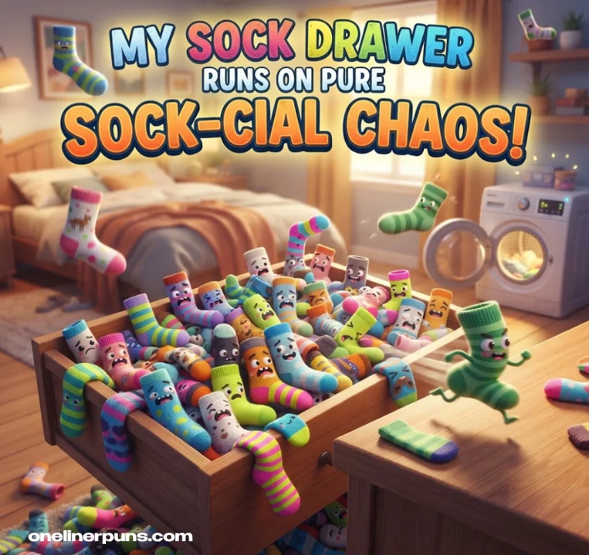Funny One-Liner Sock Puns Everyone Will Love