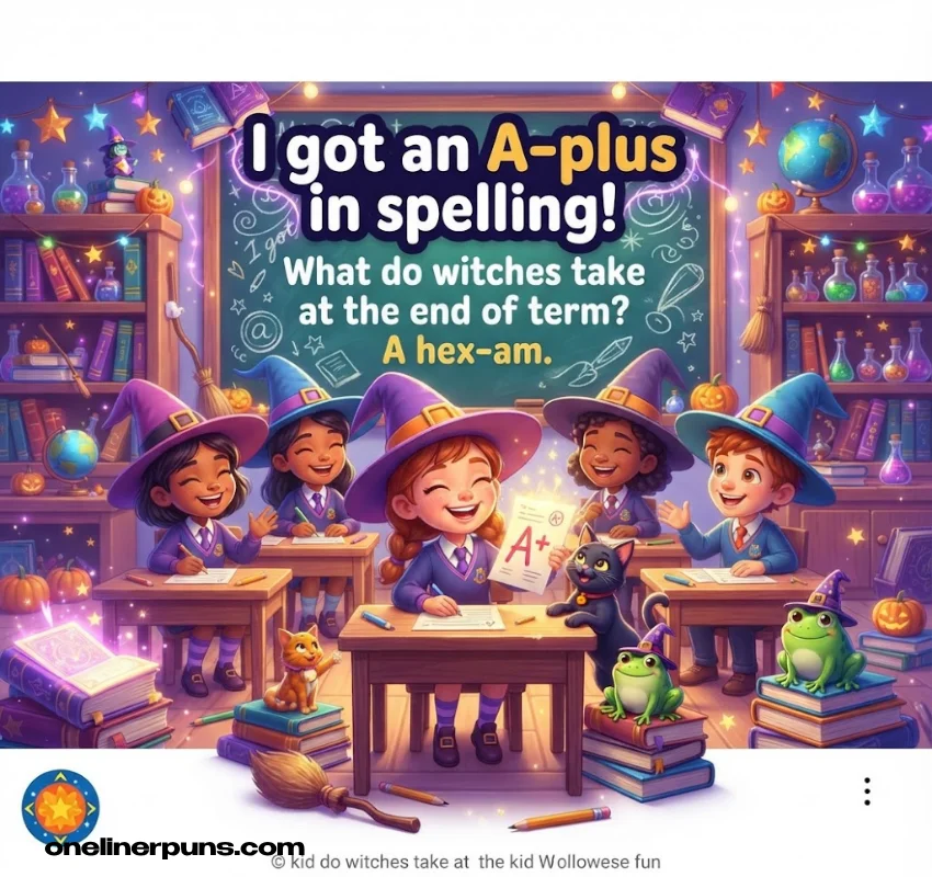 Funny Witch Puns for Kids and Classrooms