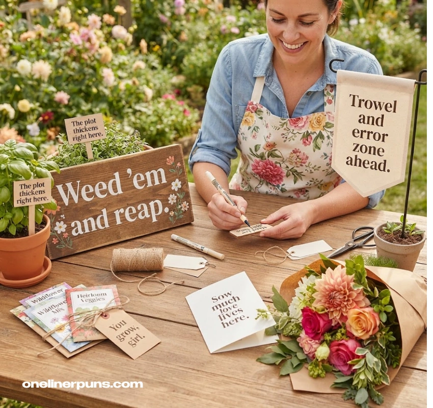 Garden Puns for Cards, Signs, and Gifts