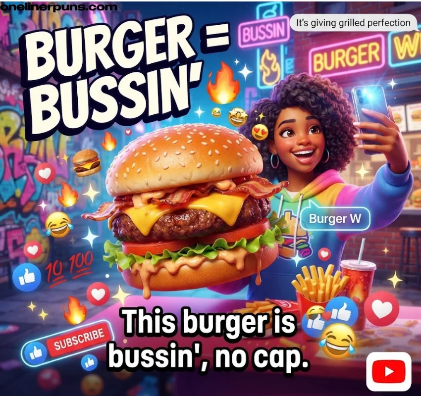 Gen Z–Approved Burger One-Liners