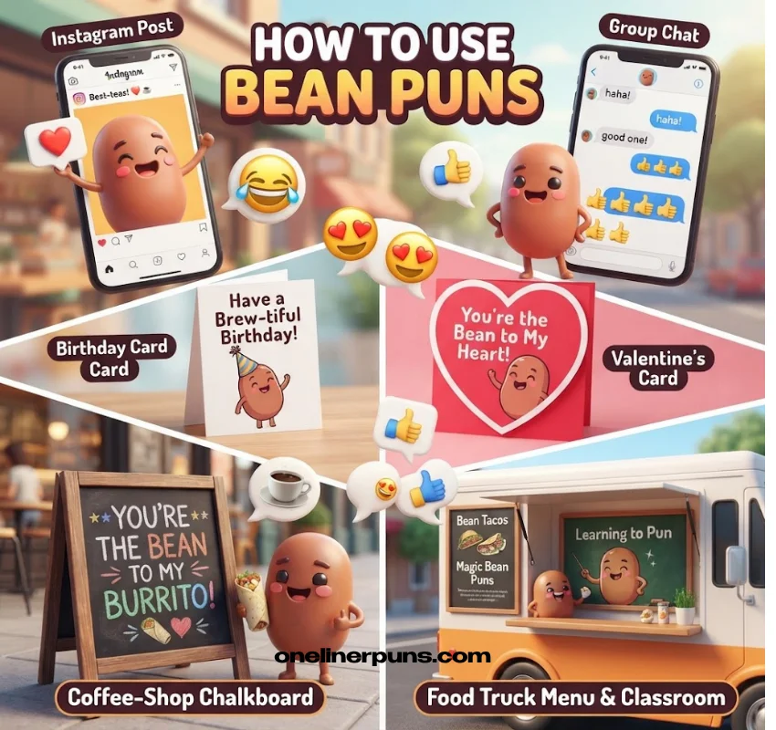 How to Use Bean Puns