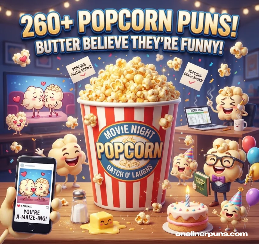 Instagram Caption Popcorn Puns