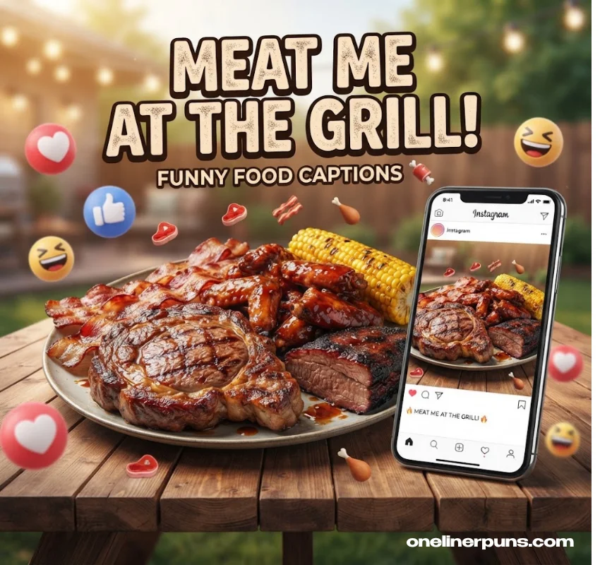 Meat Puns for Instagram Captions and Food Lovers