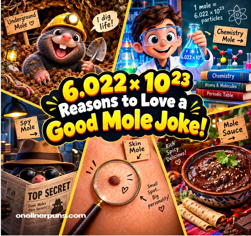 Mole Puns for Every Meaning of Mole