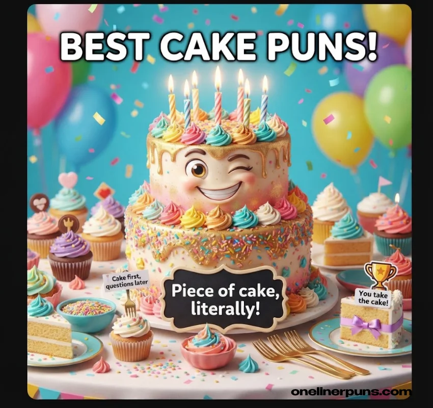 Classic And Best One-Liner Cake Puns