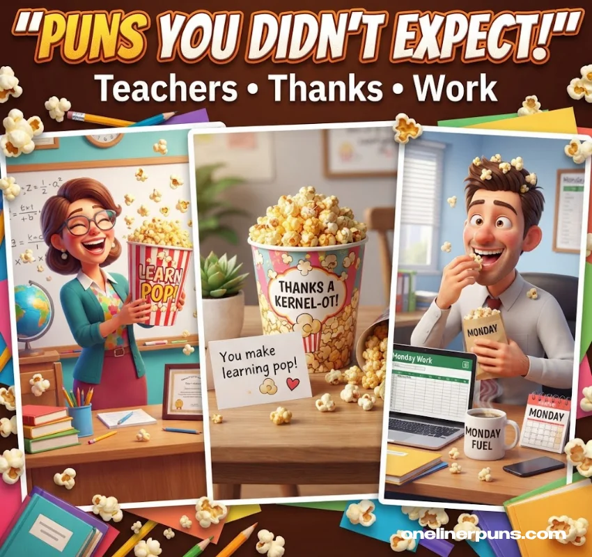 Popcorn Puns for Teachers