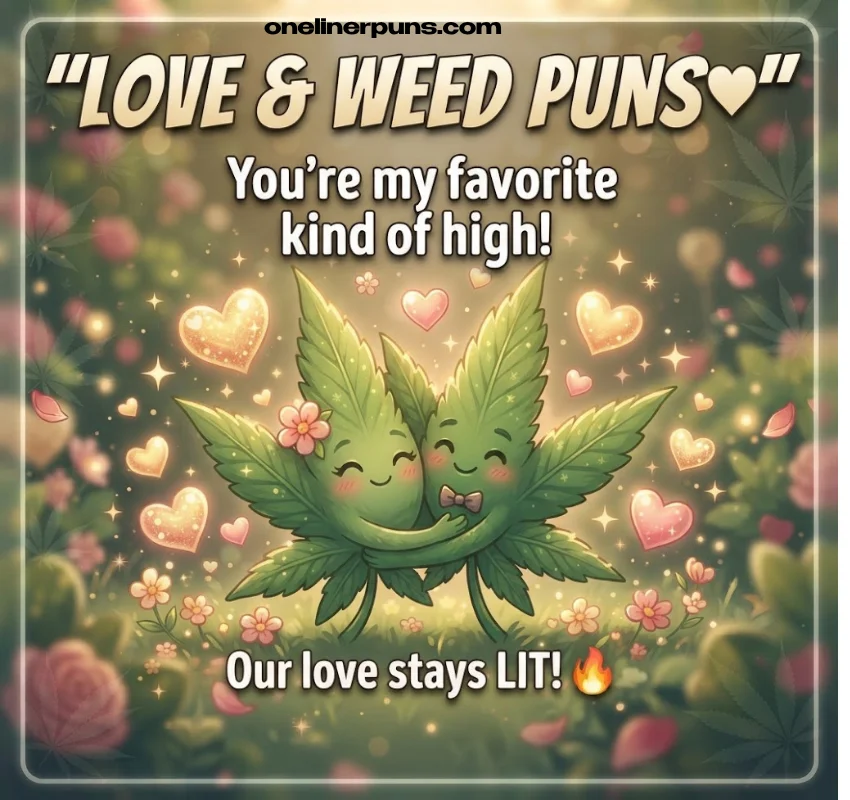 Romantic & Love One Liner Weed Puns