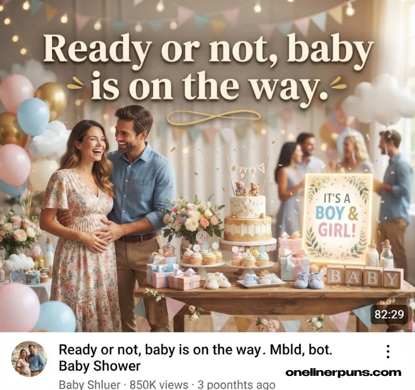 Short Baby Puns for Showers and Announcements