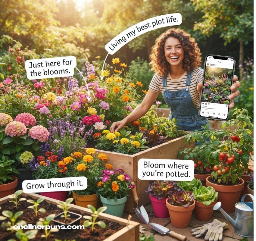 Short Garden Puns for Instagram Captions