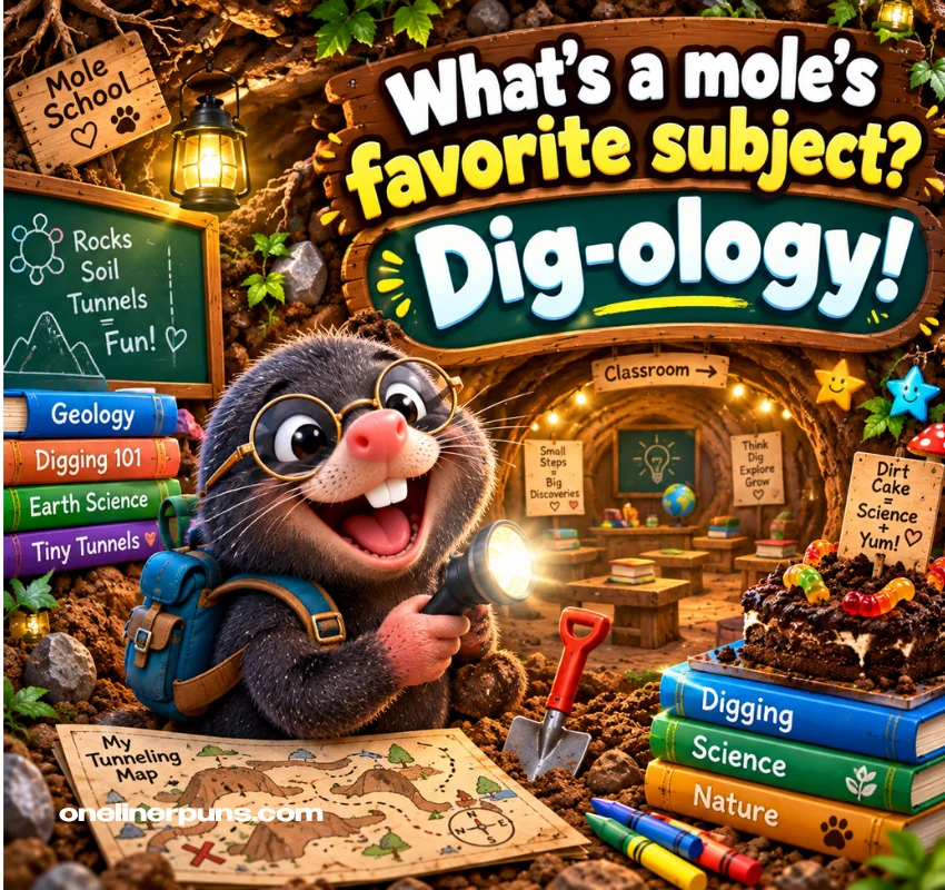 Short Mole Jokes for Kids