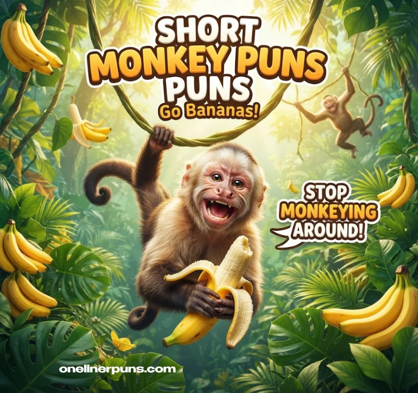 Short Monkey Puns One-Liners for Quick Laughs