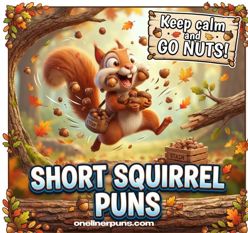 Short One-Liner Squirrel Puns for Quick Laughs