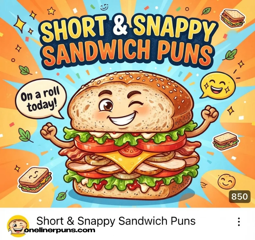 Short & Snappy One-Liner Sandwich Puns