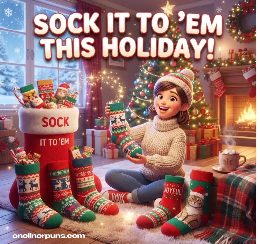 Sock Puns for Christmas, Holidays & Every Season