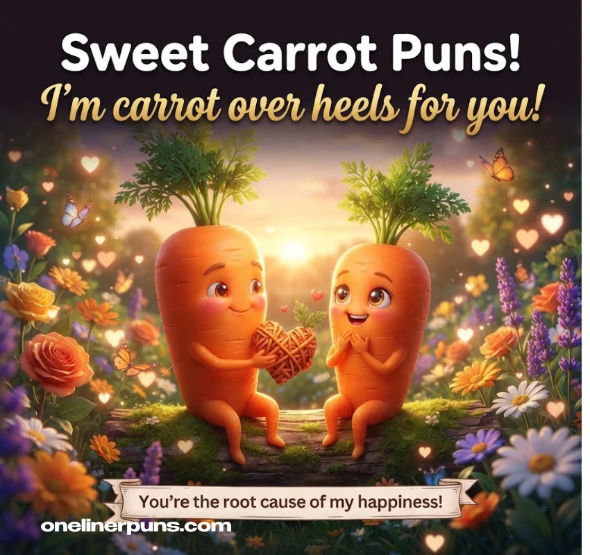 Sweet One-Liner Carrot Puns for Love and Friendship