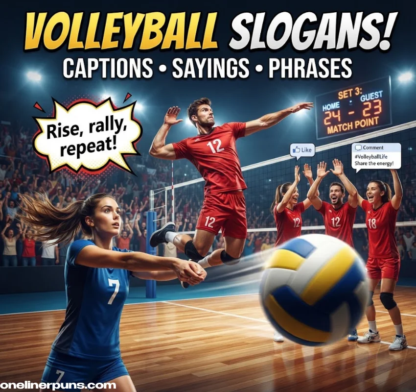 Volleyball Slogans, Sayings & Phrases to Use Anywhere