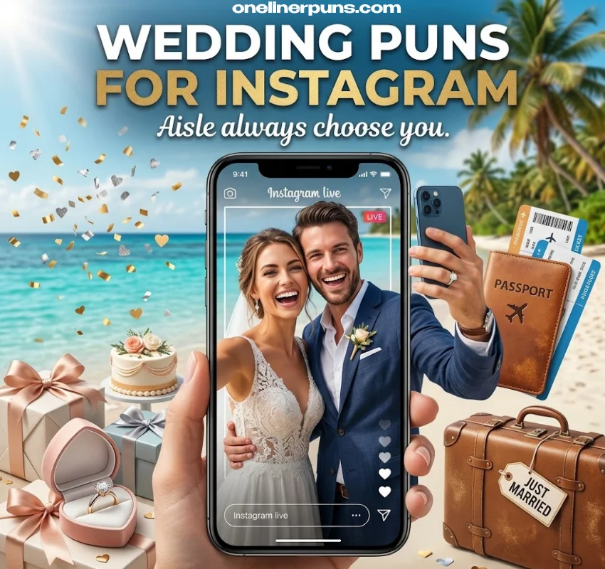 Wedding Puns For Instagram Captions And Hashtags