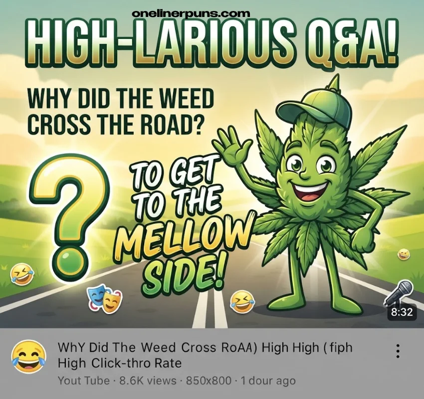 "Why Did the Weed..." Q&A Jokes