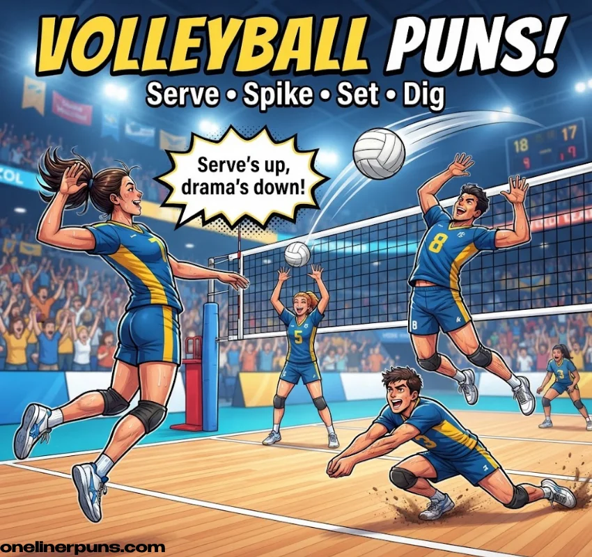 Why These One-Liner Volleyball Puns Hit Different
