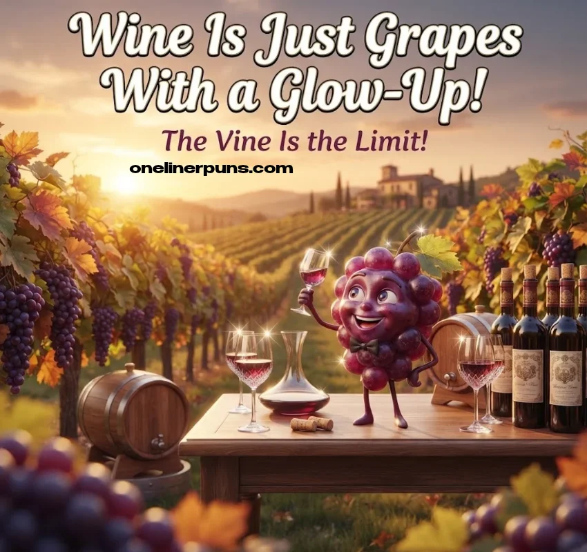 Wine-Themed Grape Puns for Adults