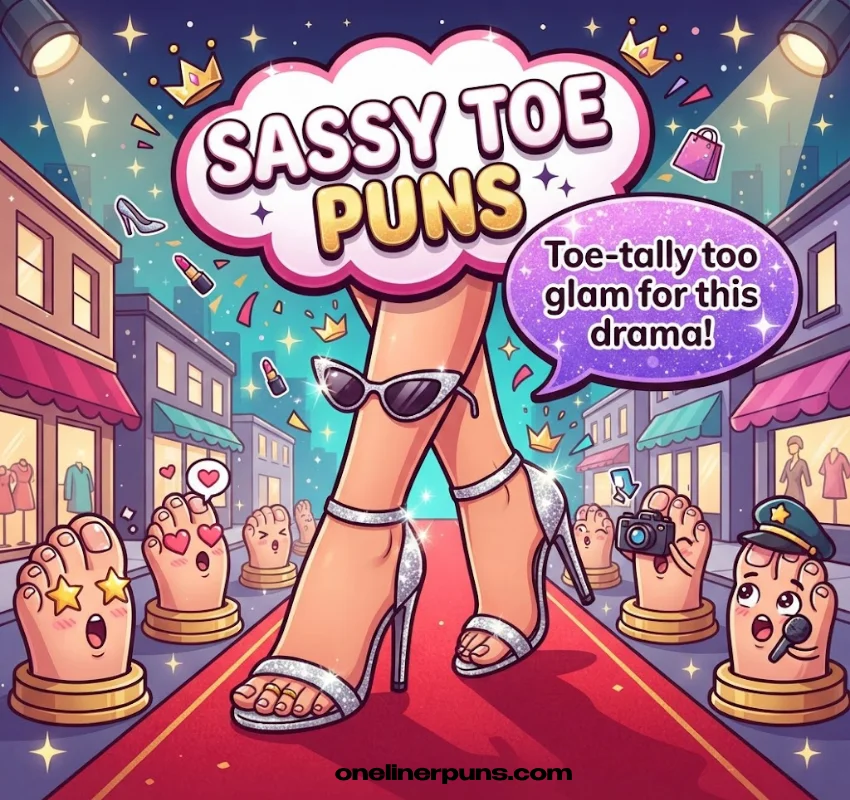 Witty & Sassy Toe Puns One-Liners