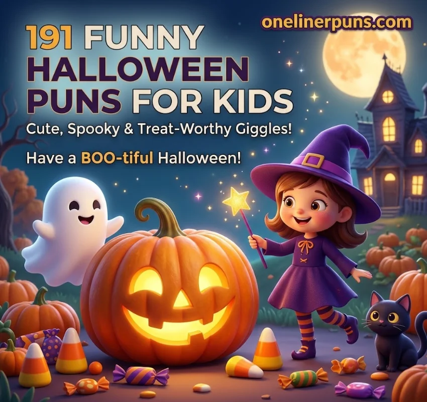 191+ Funny One Liner Halloween Puns for Kids That Are Spooktacular
