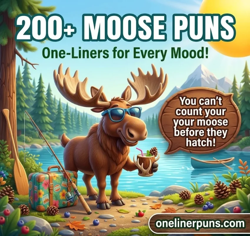 200+ Funny One-Liner Moose Puns That Will Make You Laugh! 😂